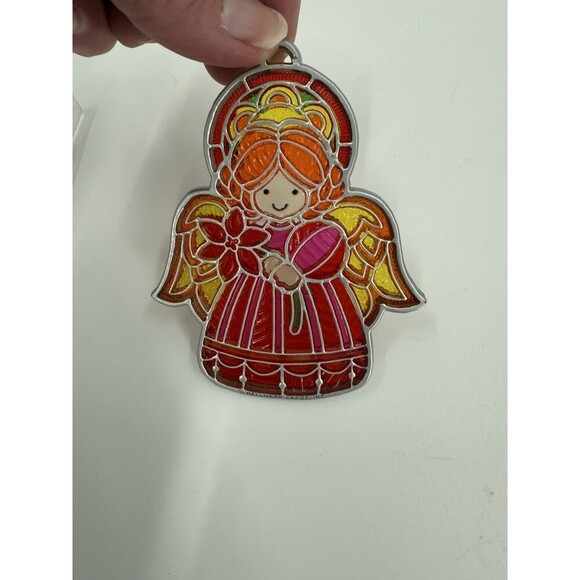 VINTAGE HALLMARK 1978 TIFFANY CLASSICS ACRYLIC ANGEL ORNAMENT New In Box - Picture 6 of 6